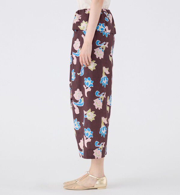 MACPHEE「レイトンプリント ギャザーマキシスカート」|スカート|