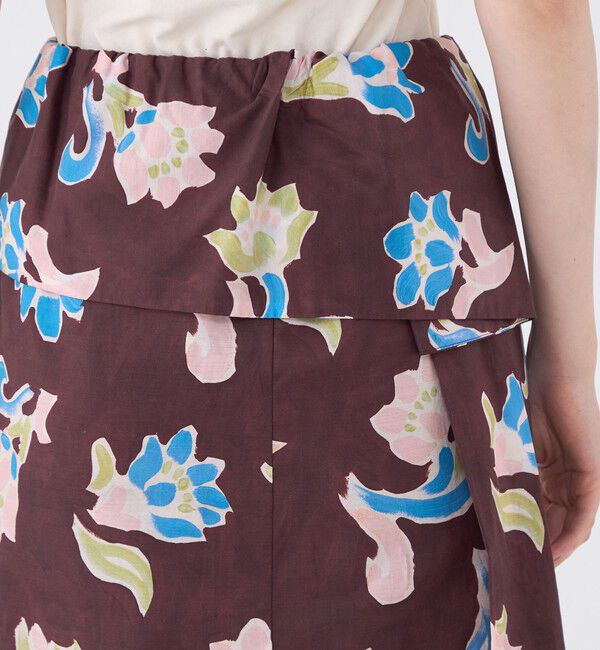 MACPHEE「レイトンプリント ギャザーマキシスカート」|スカート|