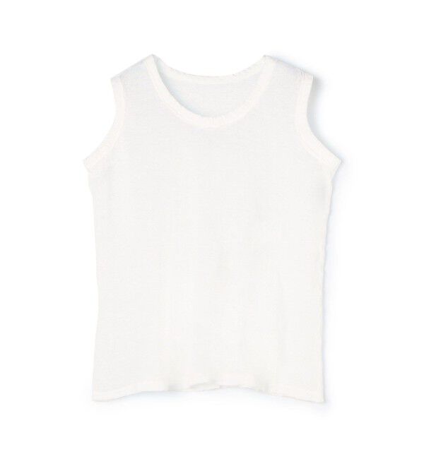 TOMORROWLAND GOODS「【別注】V::room ヘンプピケ タンクトップ」|タンクトップ|11 ホワイト