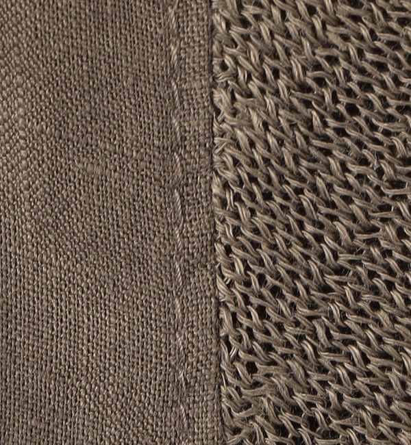 TOMORROWLAND MENS「リネンニットコンビ ハーフスリーブシャツ」|ニット・セーター|