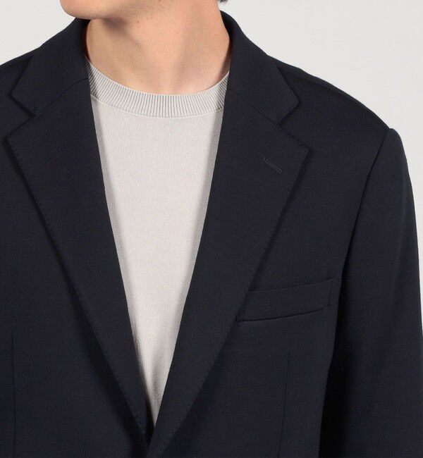 TOMORROWLAND MENS「ウールコットンジャージー シングルブレステッド2Bジャケット DONDI」|テーラードジャケット|