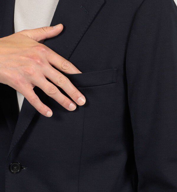 TOMORROWLAND MENS「ウールコットンジャージー シングルブレステッド2Bジャケット DONDI」|テーラードジャケット|