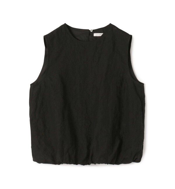 GALERIE VIE「ランダムリネン バルーンノースリーブブラウス」|シャツ・ブラウス|19 ブラック
