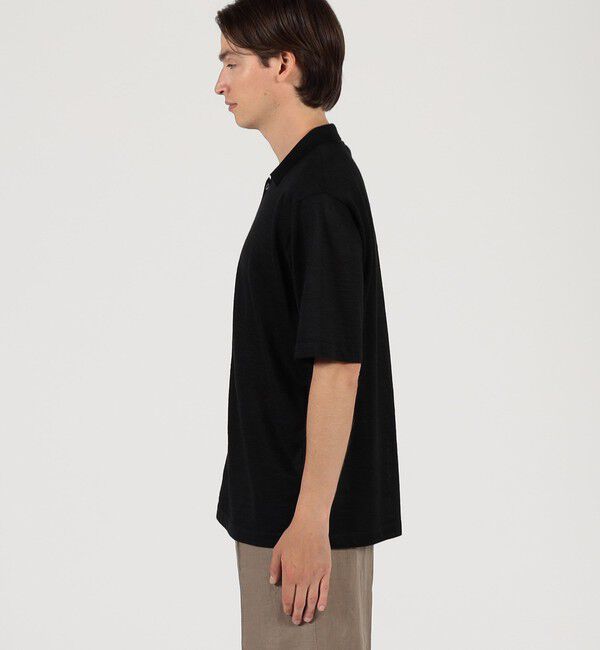 TOMORROWLAND MENS「ラミー ハーフスリーブ ニットシャツ」|ニット・セーター|