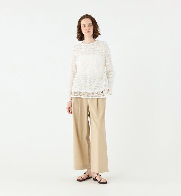 Ballsey「コットンナイロンコイル Aラインプルオーバー」|ニット・セーター|