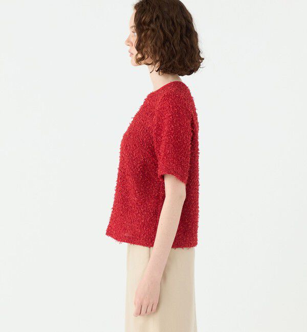 Ballsey「ファンシーヤーンツイード ショートTブラウス」|シャツ・ブラウス|