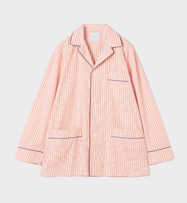 TOMORROWLAND HOME「コットンブロードストライプ パジャマ（メンズ）」|ルームウェア|