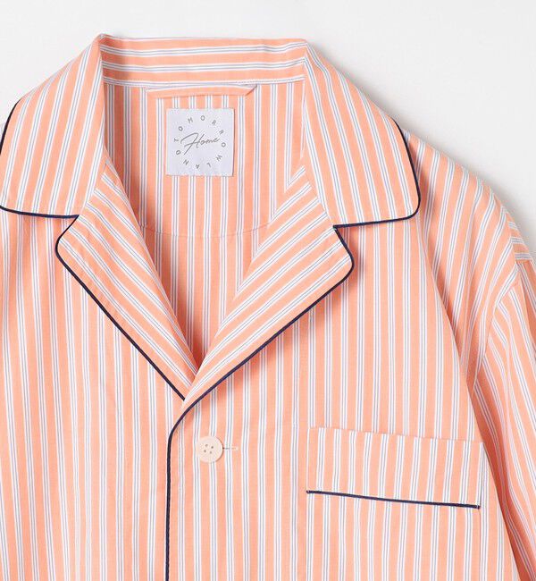 TOMORROWLAND HOME「コットンブロードストライプ パジャマ（メンズ）」|ルームウェア|