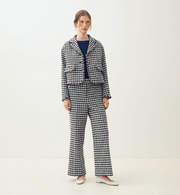 TOMORROWLAND collection「【WEB先行予約】クロレギンガムチェック ショートジャケット」|その他|