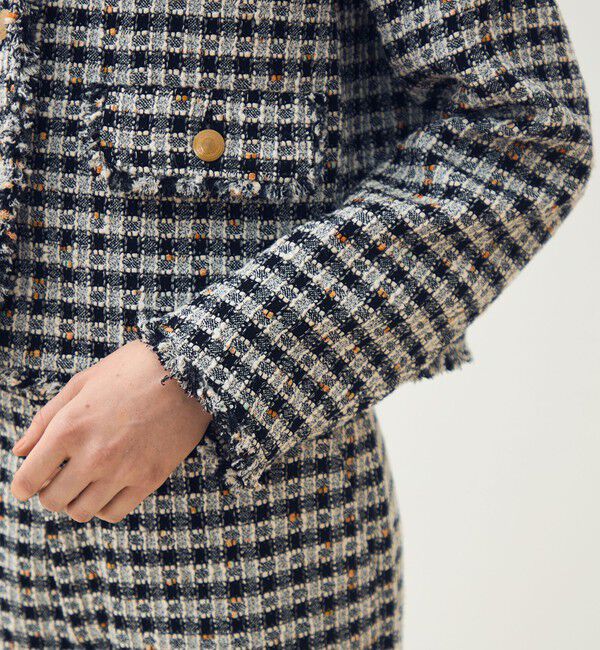 TOMORROWLAND collection「【WEB先行予約】クロレギンガムチェック ショートジャケット」|その他|