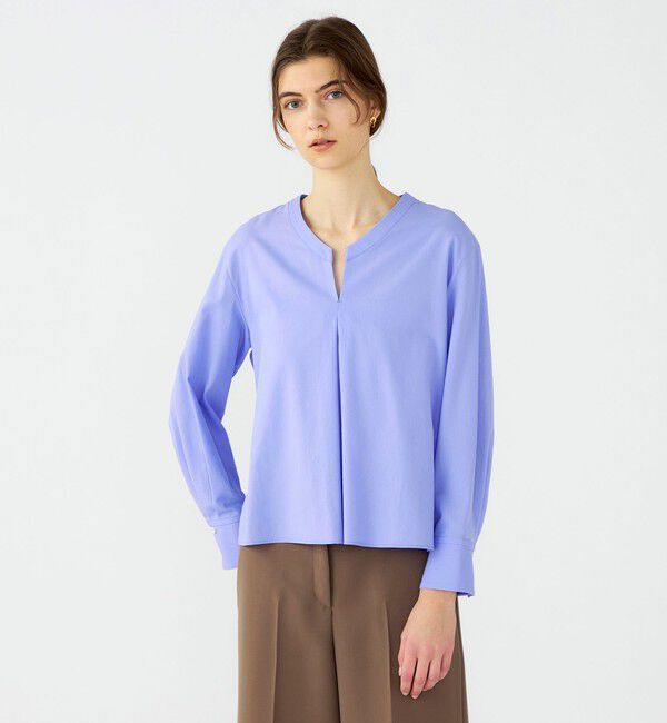 Ballsey「【WEB先行予約】ジュエルコットン ワイドボウタイブラウス」|シャツ・ブラウス|