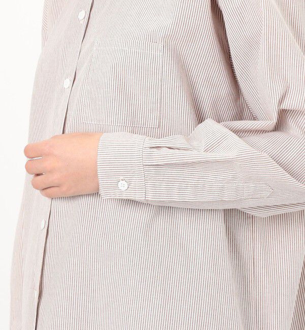 TOMORROWLAND GOODS「JESSE KAMM コットンストライプ ペインターシャツ」|シャツ・ブラウス|