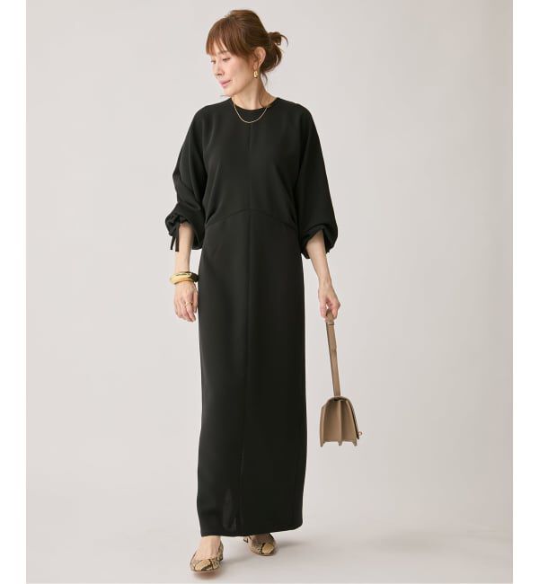 VERMEIL par iena「ドルマンスリーブドレープワンピース」|ワンピース|
