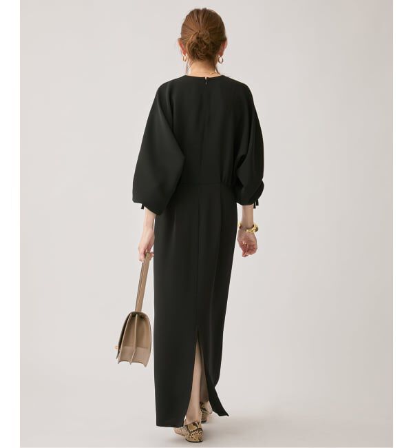 VERMEIL par iena「ドルマンスリーブドレープワンピース」|ワンピース|