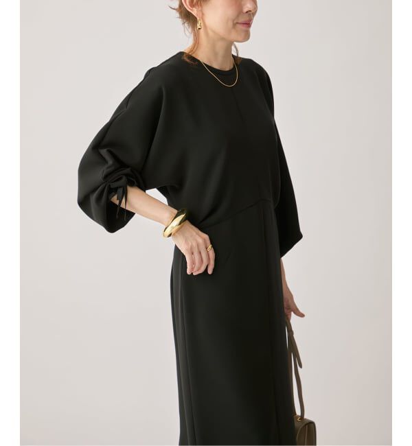 VERMEIL par iena「ドルマンスリーブドレープワンピース」|ワンピース|