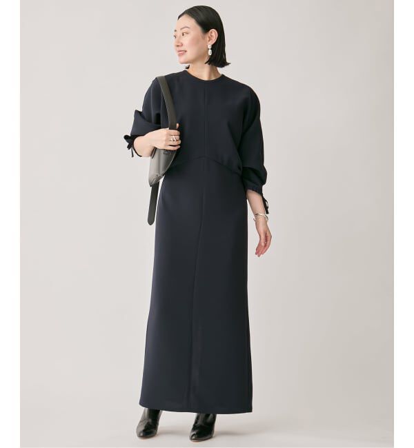 VERMEIL par iena「ドルマンスリーブドレープワンピース」|ワンピース|