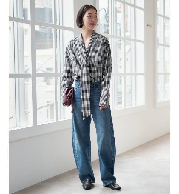 SLOBE IENA「PROVOKE/プロヴォーク ギンガムボウタイシャツ PV-030071」|シャツ・ブラウス|