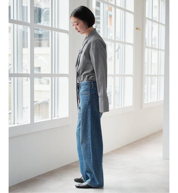 SLOBE IENA「PROVOKE/プロヴォーク ギンガムボウタイシャツ PV-030071」|シャツ・ブラウス|