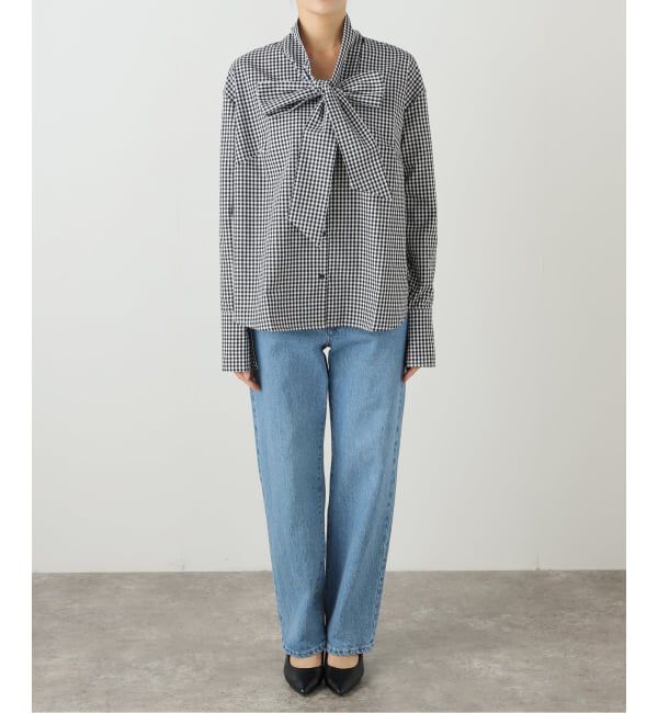 SLOBE IENA「PROVOKE/プロヴォーク ギンガムボウタイシャツ PV-030071」|シャツ・ブラウス|