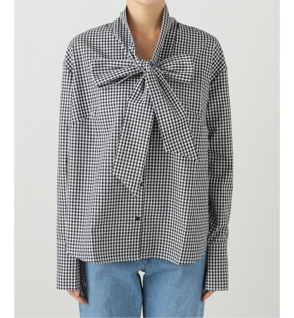 SLOBE IENA「PROVOKE/プロヴォーク ギンガムボウタイシャツ PV-030071」|シャツ・ブラウス|