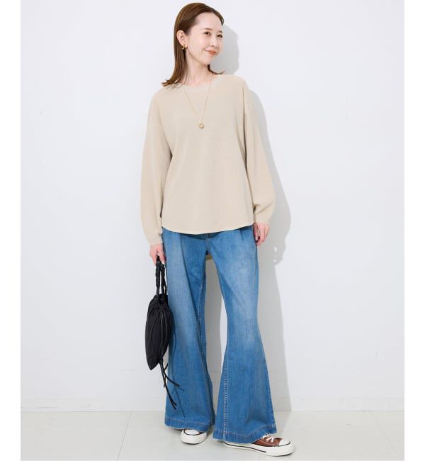 SLOBE IENA「ワッフルプルオーバー」|ニット・セーター|