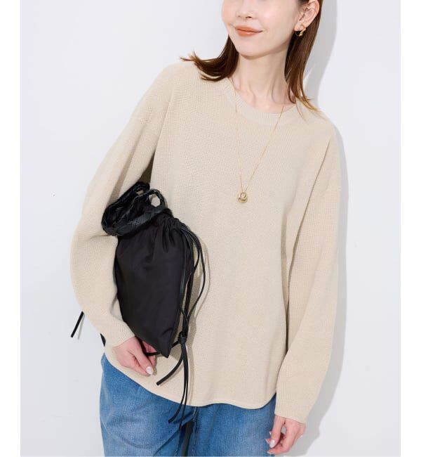 SLOBE IENA「ワッフルプルオーバー」|ニット・セーター|