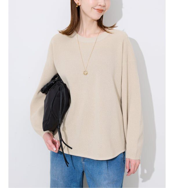 SLOBE IENA「ワッフルプルオーバー」|ニット・セーター|
