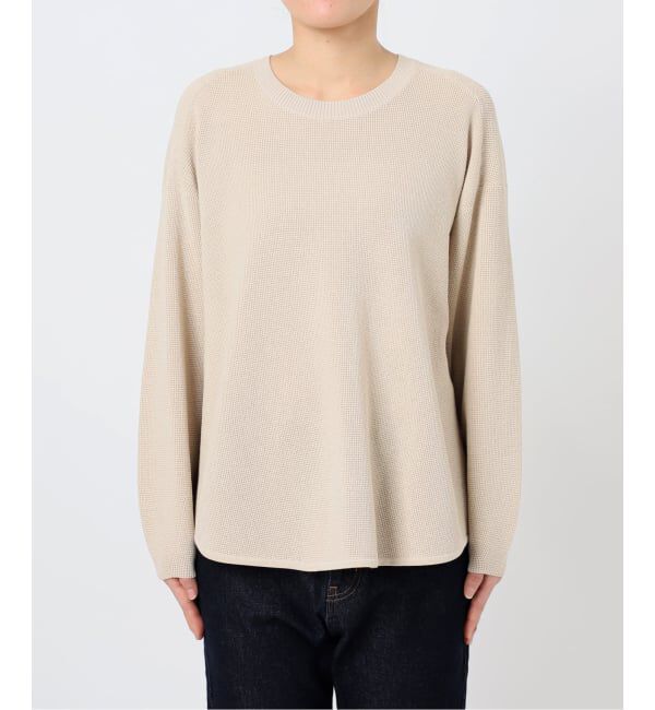 SLOBE IENA「ワッフルプルオーバー」|ニット・セーター|
