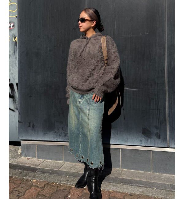 Oriens JOURNAL STANDARD「ファーファーニットフーディー」|ニット・セーター|