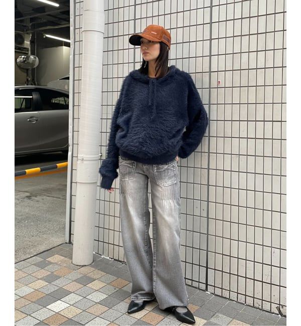 Oriens JOURNAL STANDARD「ファーファーニットフーディー」|ニット・セーター|