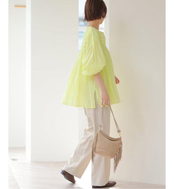 JOURNAL STANDARD relume「《予約》［26SS新作］コットンボイルクリンクルピンタックブラウス」|シャツ・ブラウス|