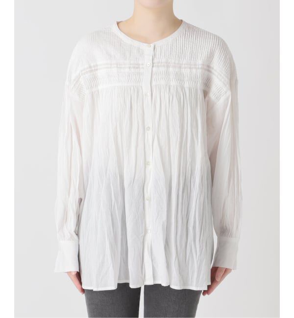 JOURNAL STANDARD relume「《予約》［26SS新作］コットンボイルクリンクルピンタックブラウス」|シャツ・ブラウス|