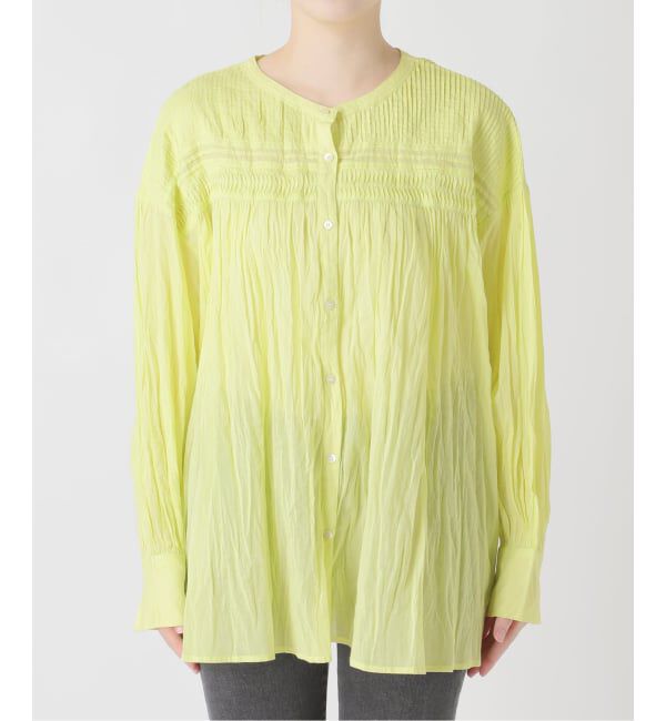 JOURNAL STANDARD relume「《予約》［26SS新作］コットンボイルクリンクルピンタックブラウス」|シャツ・ブラウス|