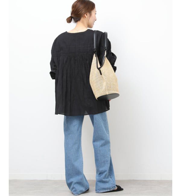 JOURNAL STANDARD relume「《予約》［26SS新作］コットンボイルクリンクルピンタックブラウス」|シャツ・ブラウス|