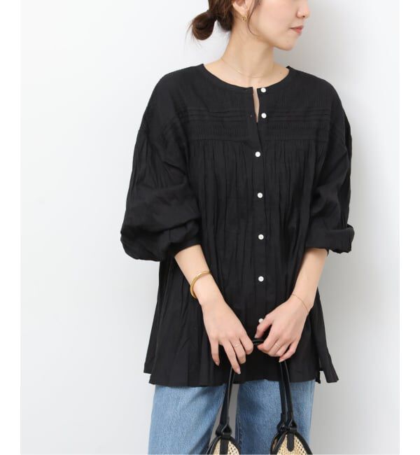 JOURNAL STANDARD relume「《予約》［26SS新作］コットンボイルクリンクルピンタックブラウス」|シャツ・ブラウス|