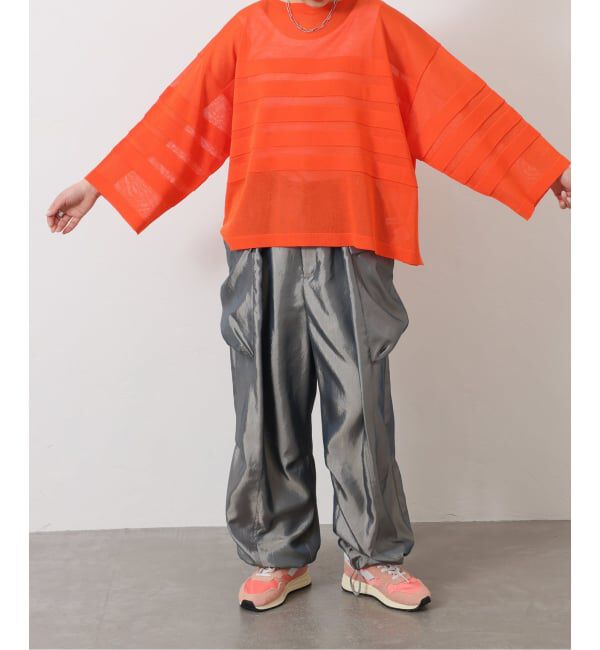 journal standard luxe「《予約》シアーボーダー ボートネックプルオーバー」|ニット・セーター|