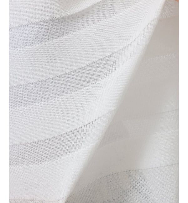 journal standard luxe「《予約》シアーボーダー ボートネックプルオーバー」|ニット・セーター|