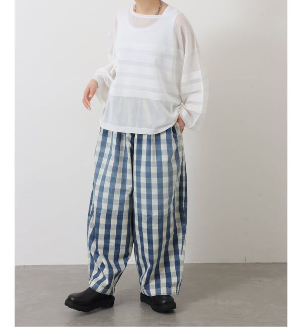 journal standard luxe「《予約》シアーボーダー ボートネックプルオーバー」|ニット・セーター|