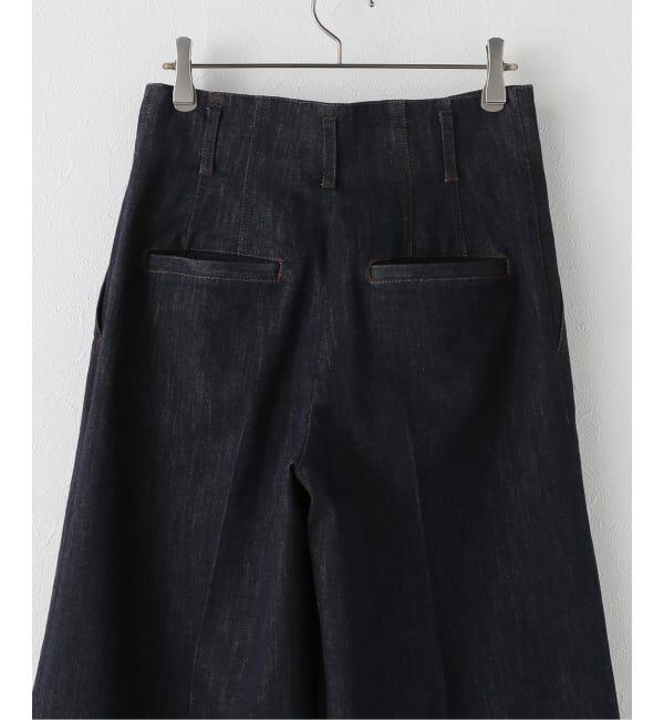 NOBLE「デニムライクスラックス」|デニム|