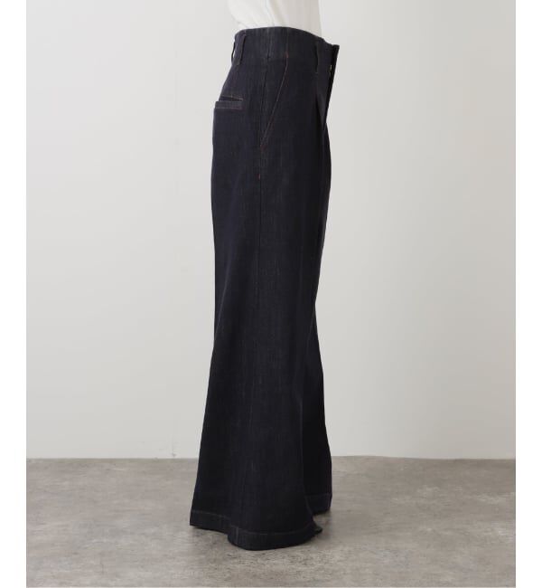 NOBLE「デニムライクスラックス」|デニム|