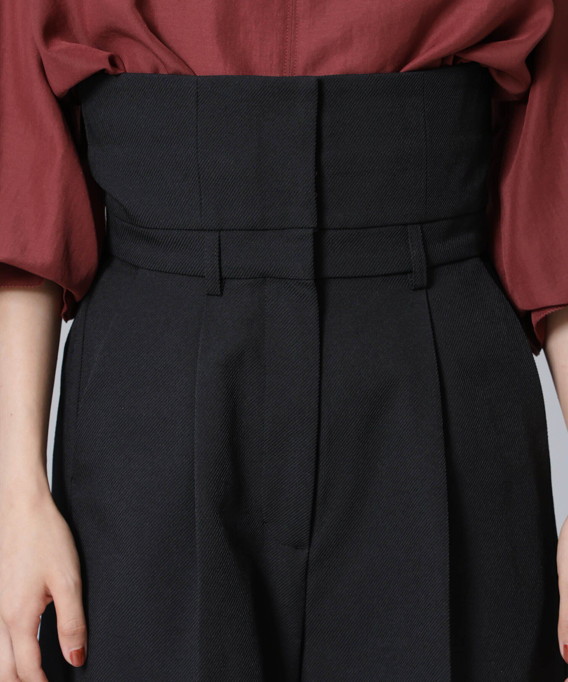 nano･universe「ハイウエストセンタープレスパンツ」|チノ|