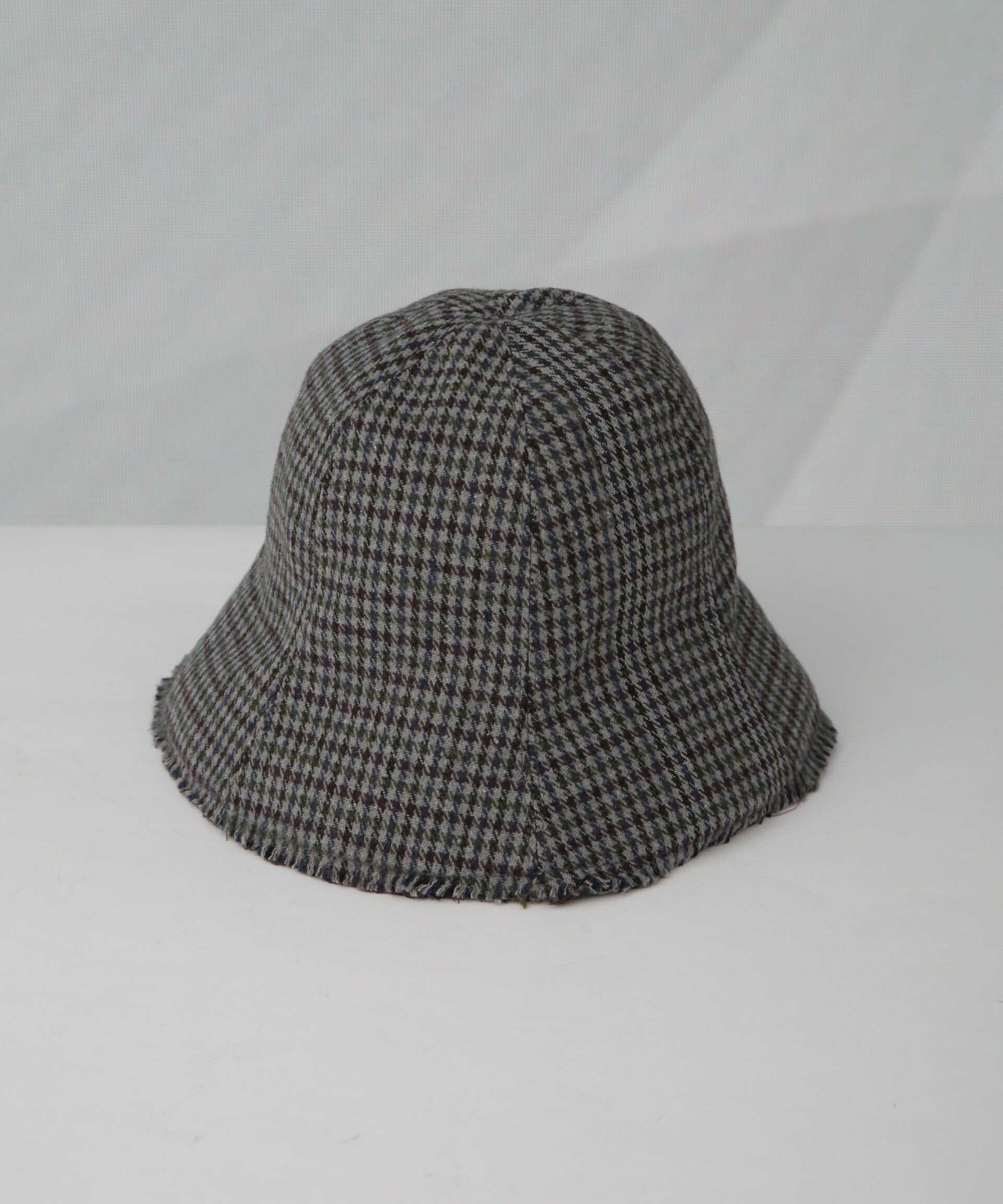 nano･universe「ガンクラブチェックチューリップハット」|キャップ・キャスケット|