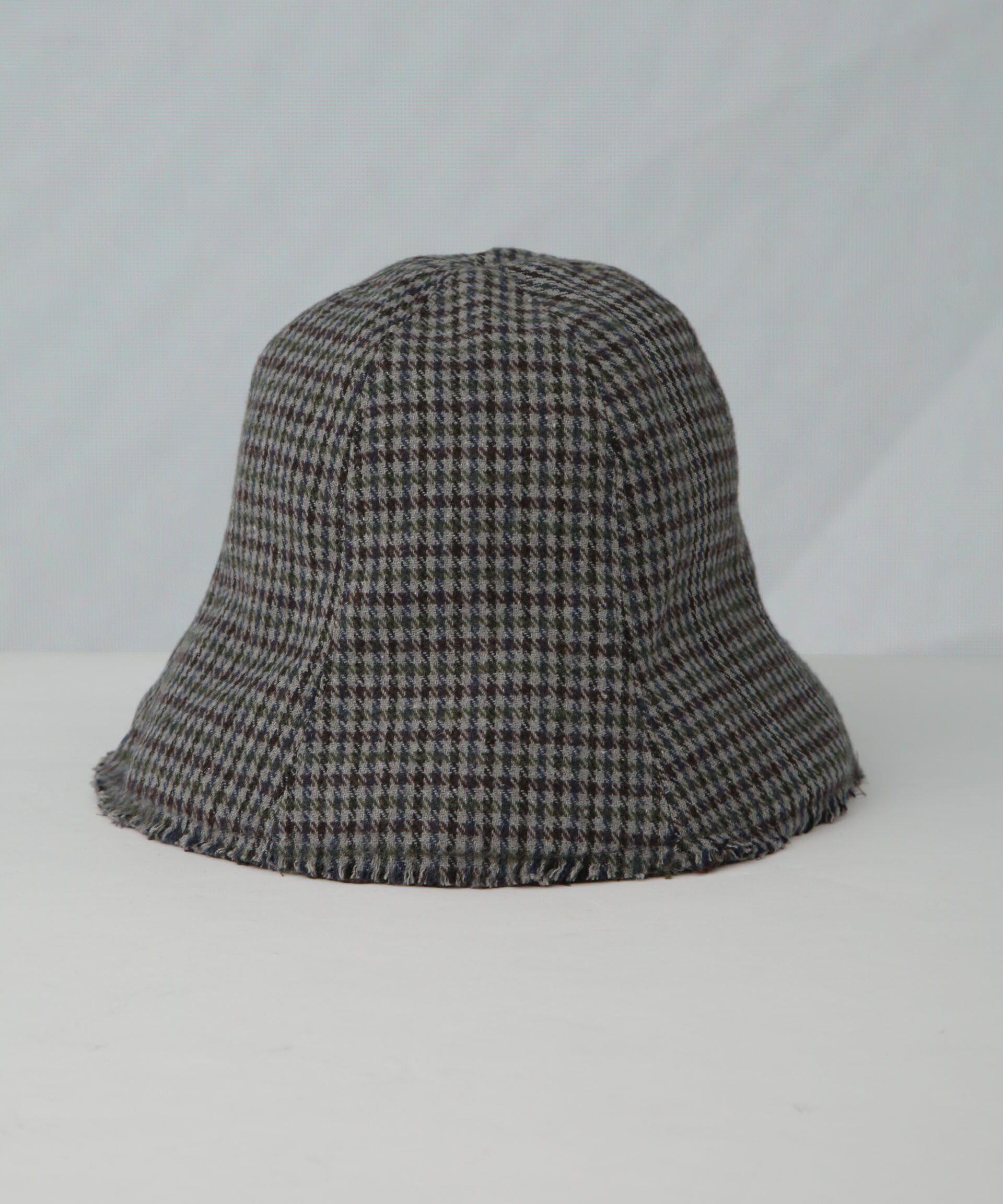 nano･universe「ガンクラブチェックチューリップハット」|キャップ・キャスケット|