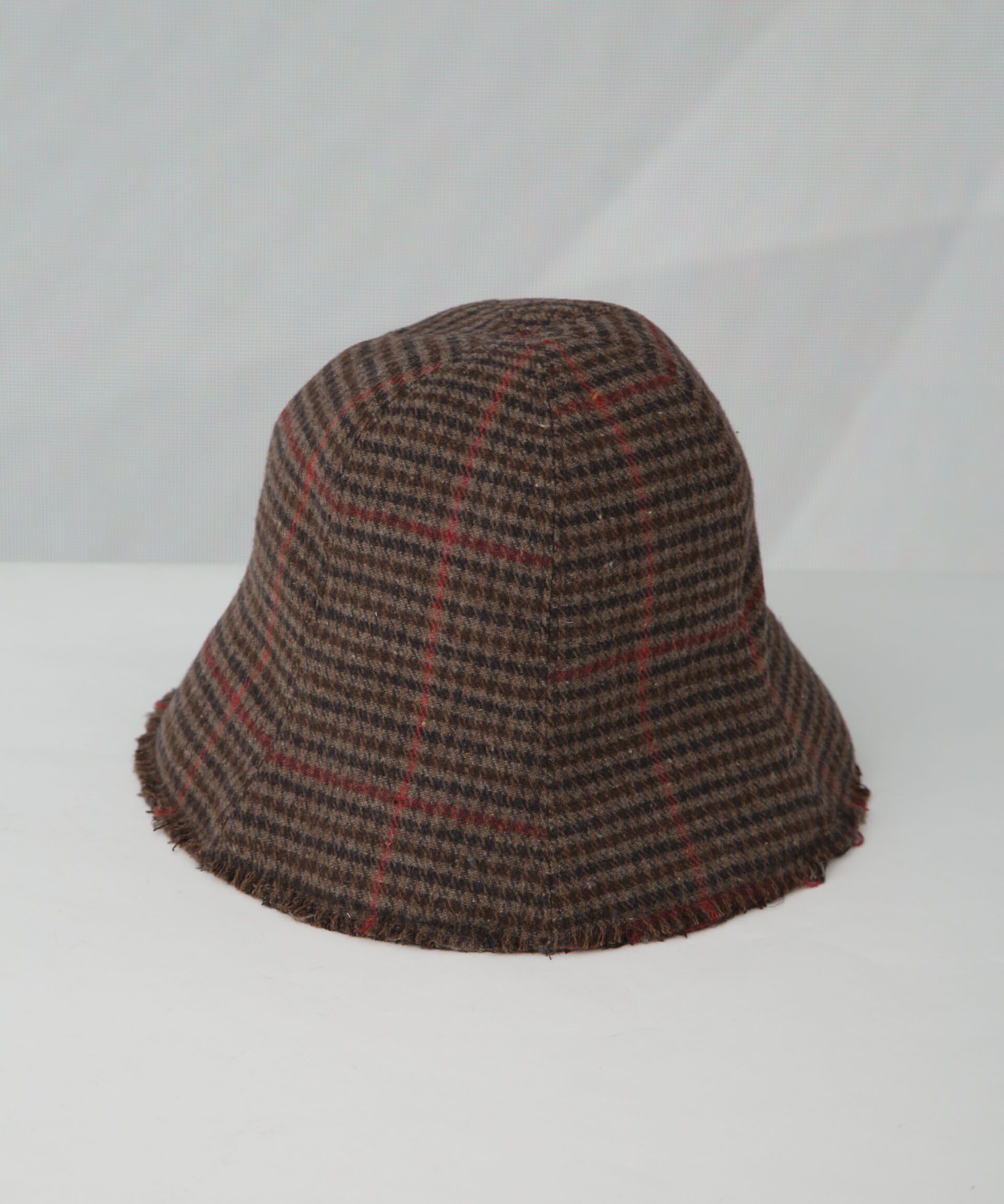 nano･universe「ガンクラブチェックチューリップハット」|キャップ・キャスケット|