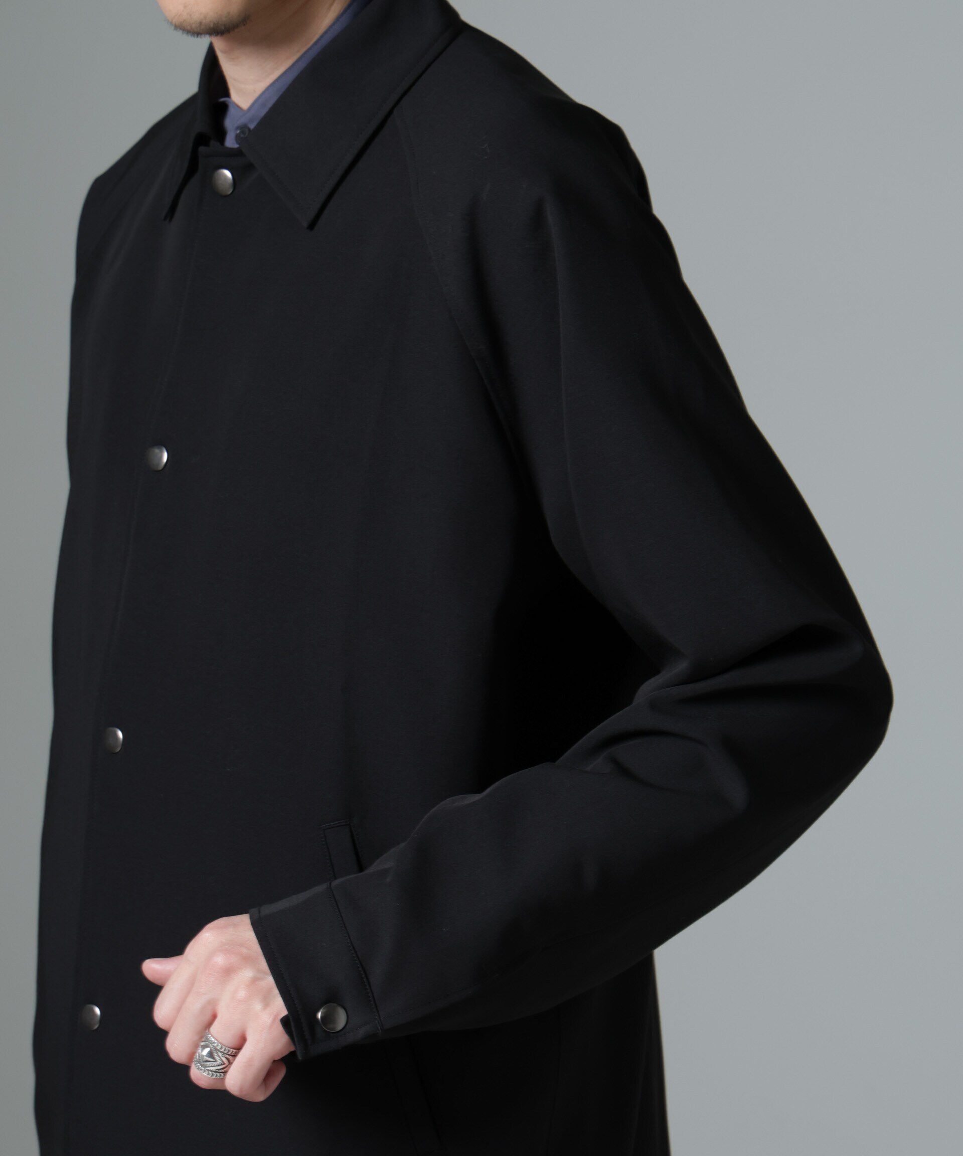 nano･universe「イタリアンドットリラックスコーチジャケット」|ブルゾン・スタジャン|