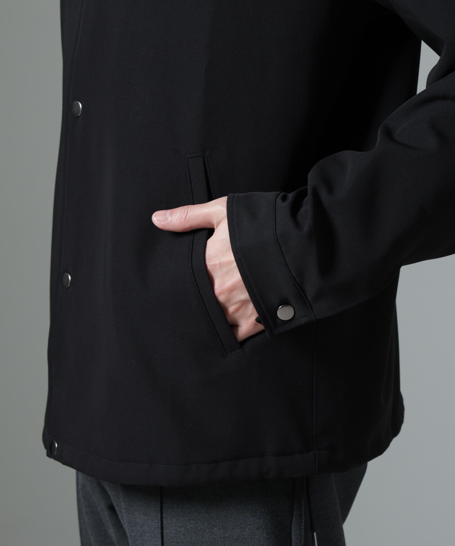 nano･universe「イタリアンドットリラックスコーチジャケット」|ブルゾン・スタジャン|