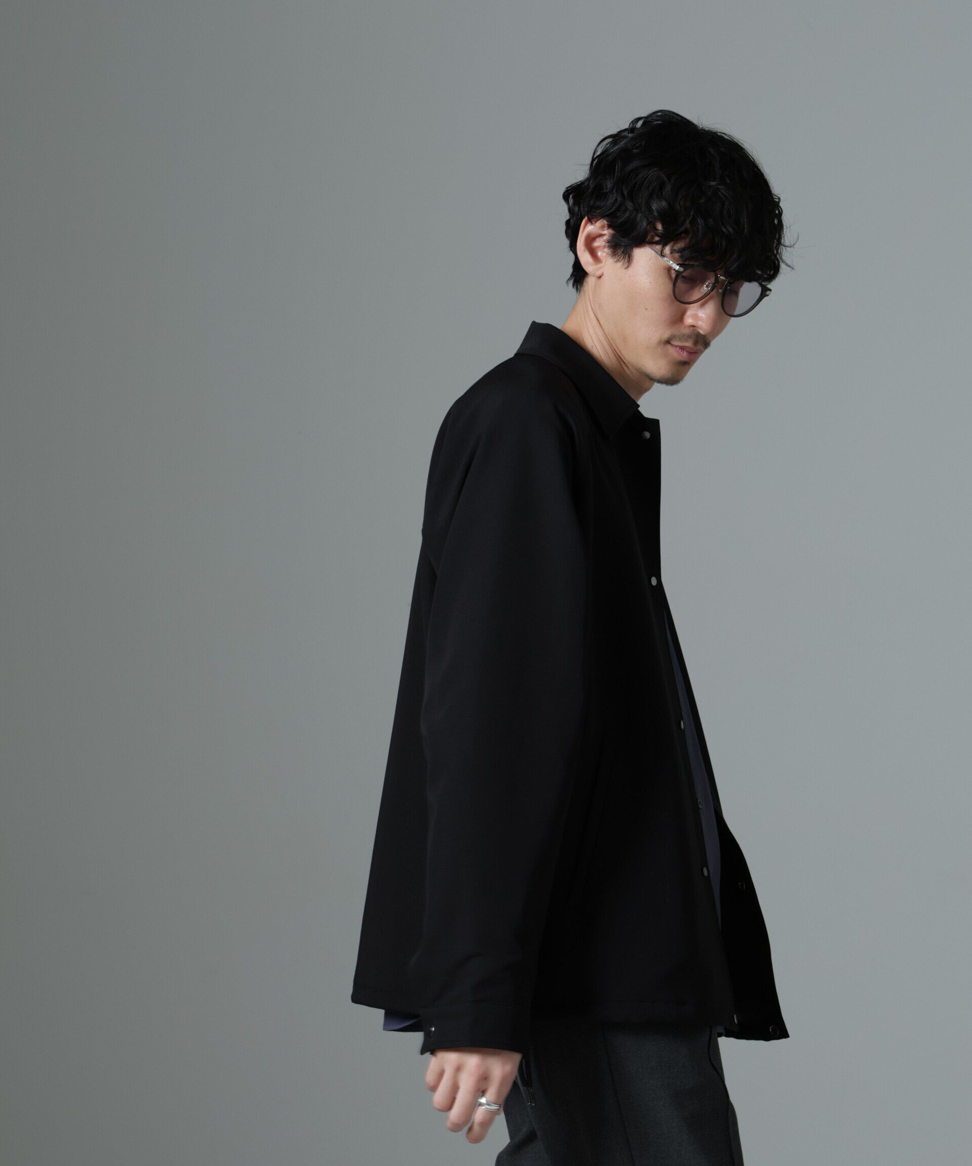 nano･universe「イタリアンドットリラックスコーチジャケット」|ブルゾン・スタジャン|