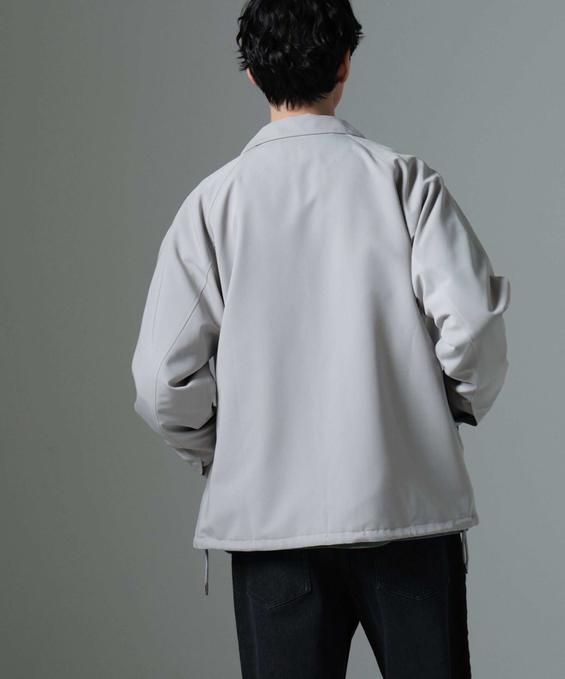 nano･universe「イタリアンドットリラックスコーチジャケット」|ブルゾン・スタジャン|