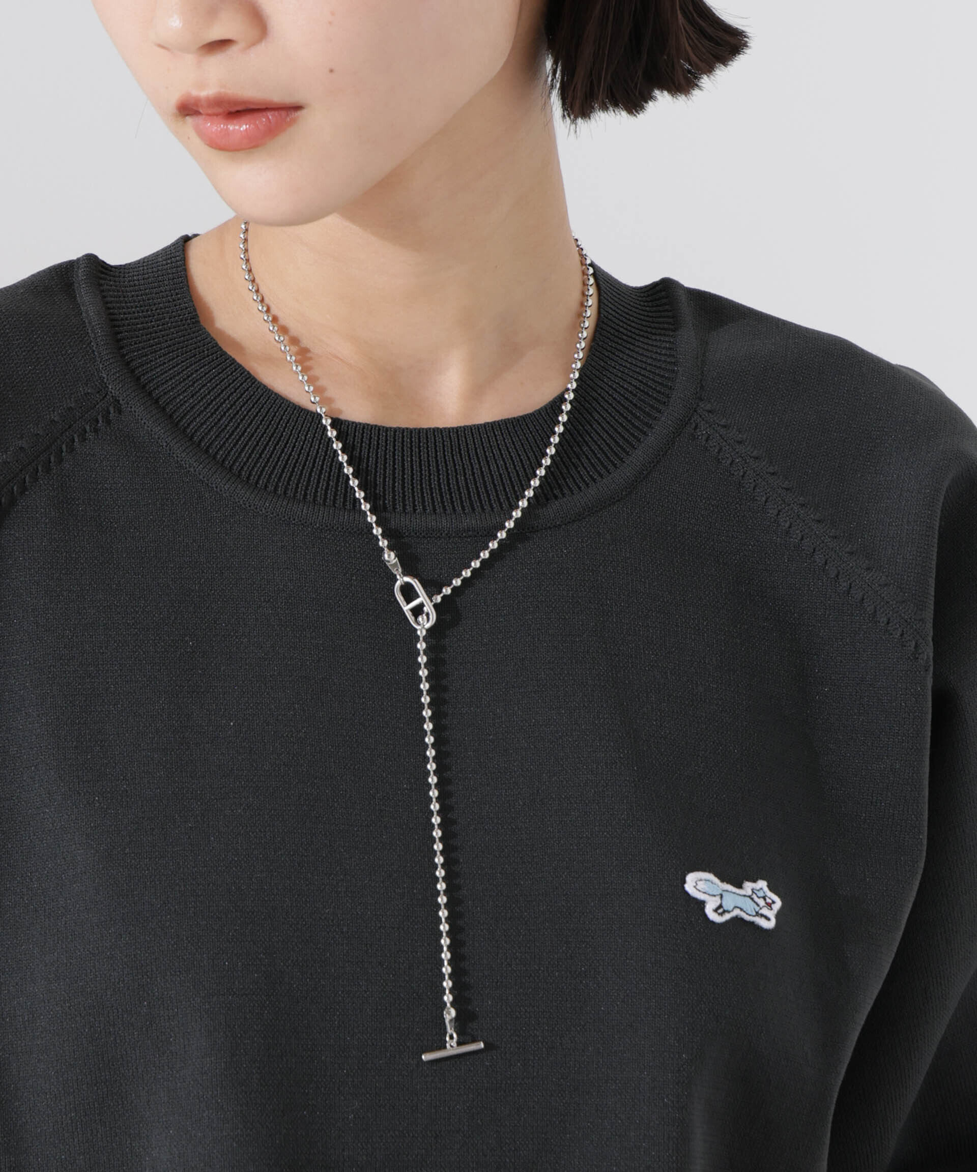 nano･universe「2wayボールチェーンネックレス」|ネックレス|シルバー