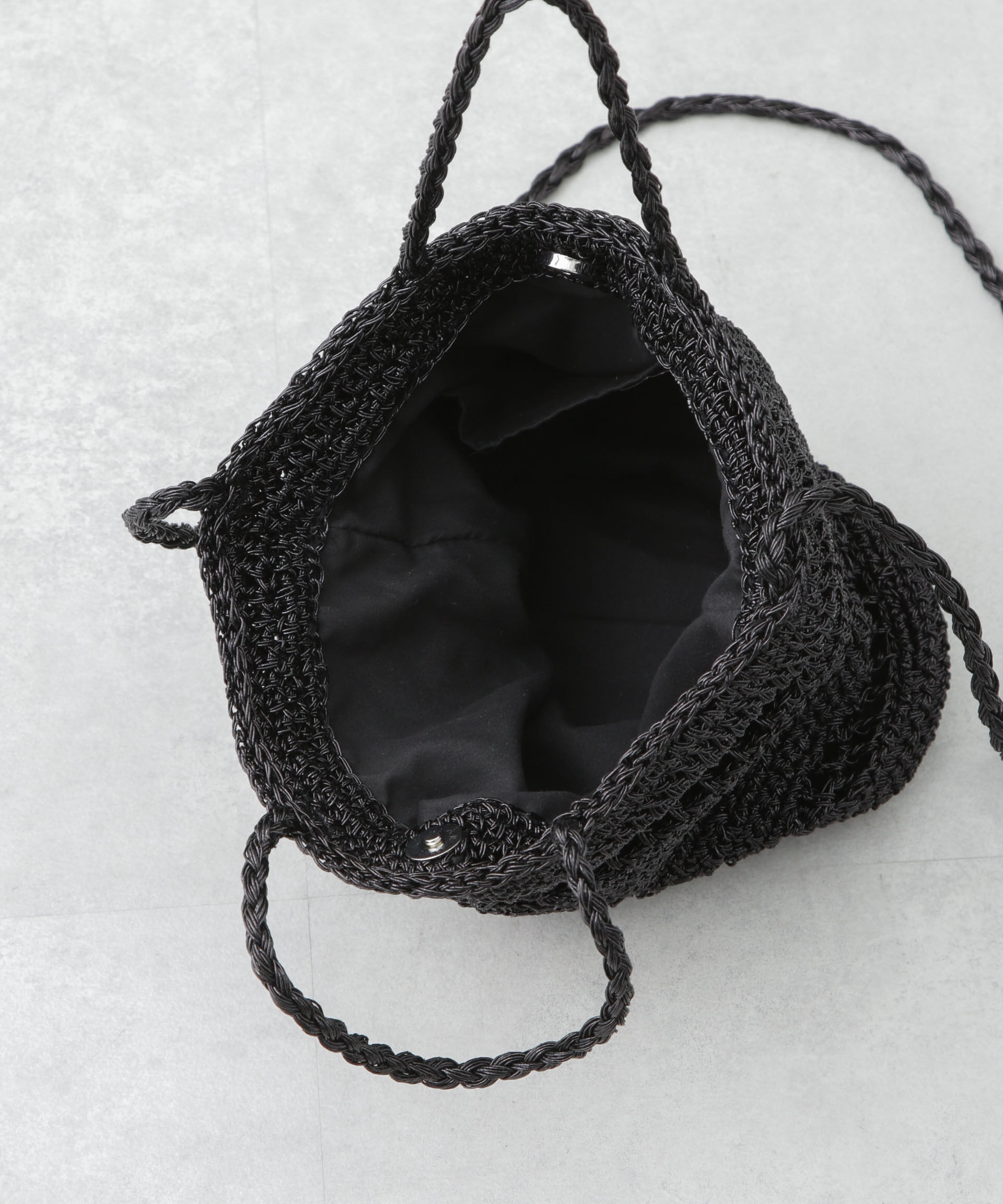 nano･universe「メタリック柄編みショルダーバッグ」|ショルダー・メッセンジャー|